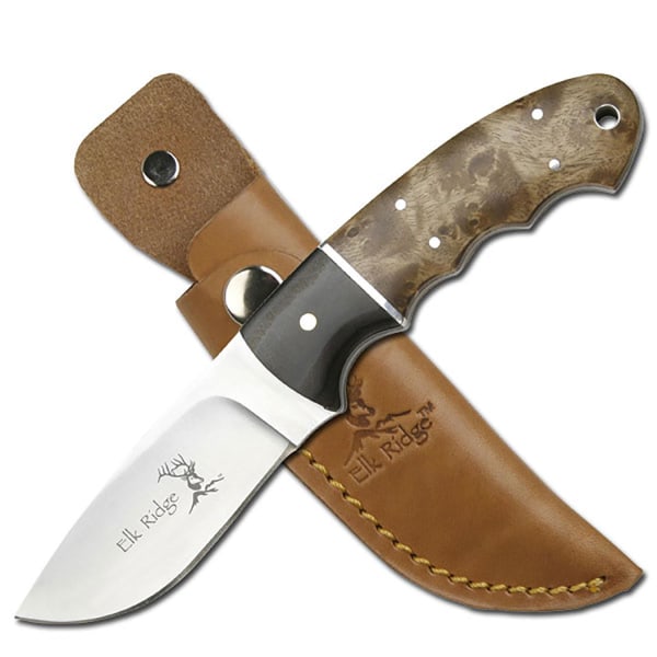Elk Ridge - 128 - Kniv med fast blad Brown
