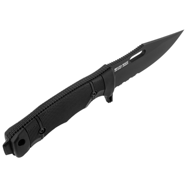 SOG - 17-21-01-57 - Seal FX Clip Point Serrated - Kniv med fast Svart