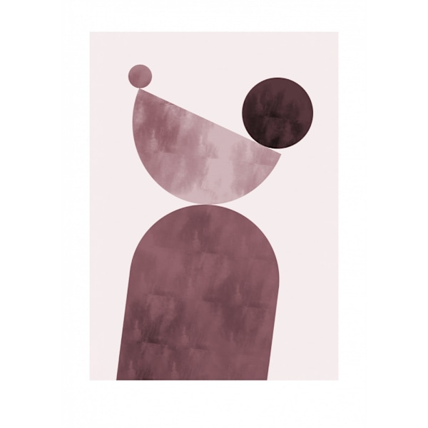 Geometrical Shapes Purple MultiColor 21x30 cm