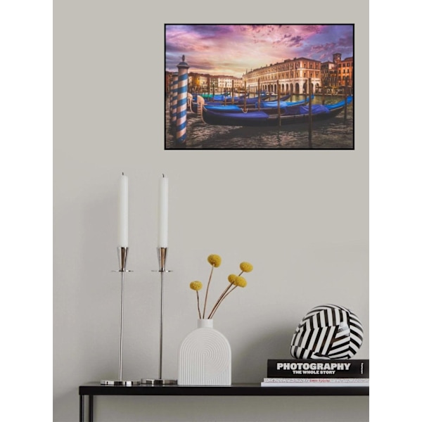 Gondolas Of The Grand Canal MultiColor 21x30 cm