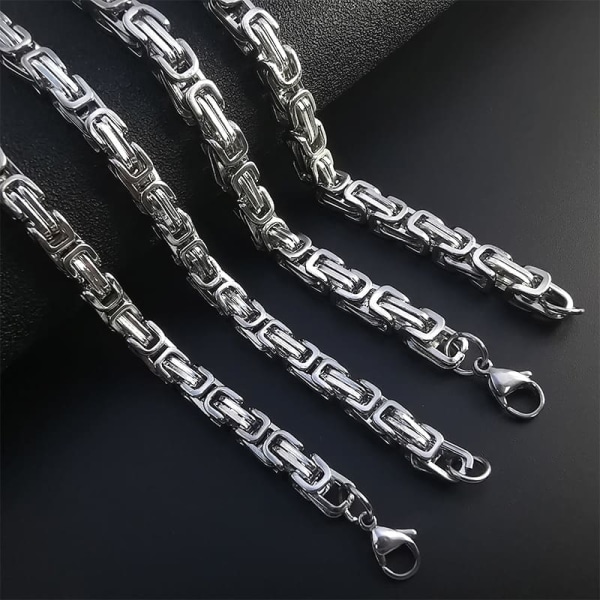 Bracelet chain Silver 5mm*19cm