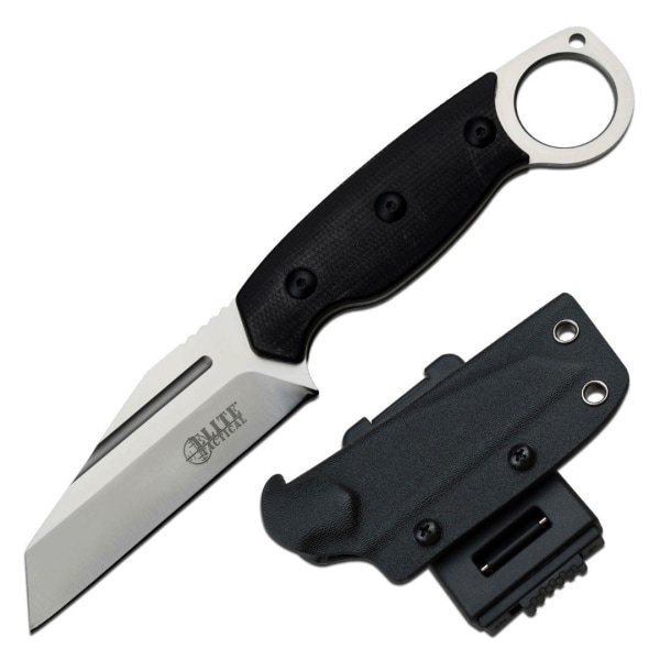 Elite Tactical - FIX013 - Kniv med fast blad Svart