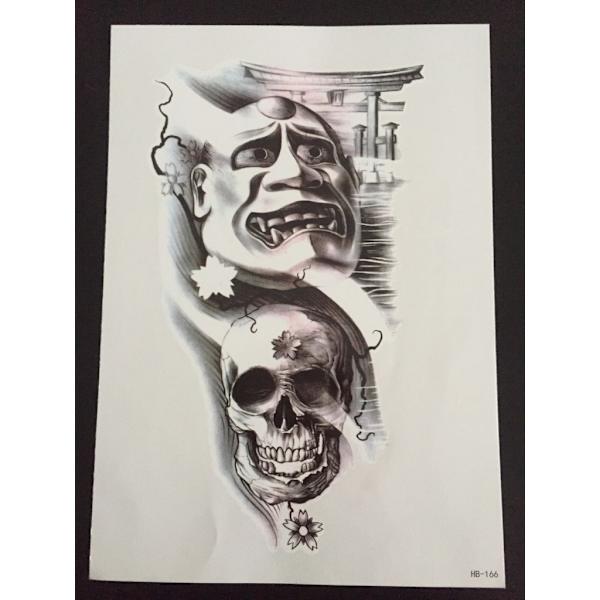 Midlertidig tatovering 21 x 15 cm – demoner
