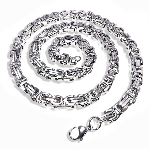 Bracelet chain Silver 7mm*22cm