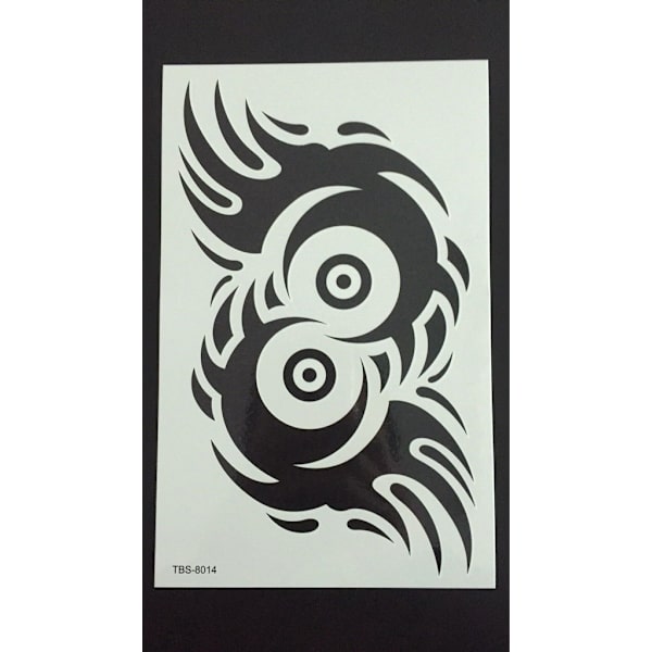 Midlertidig tatovering 19 x 12 cm - Tribal