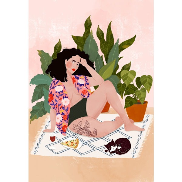 Sunday Pizza MultiColor 50x70 cm