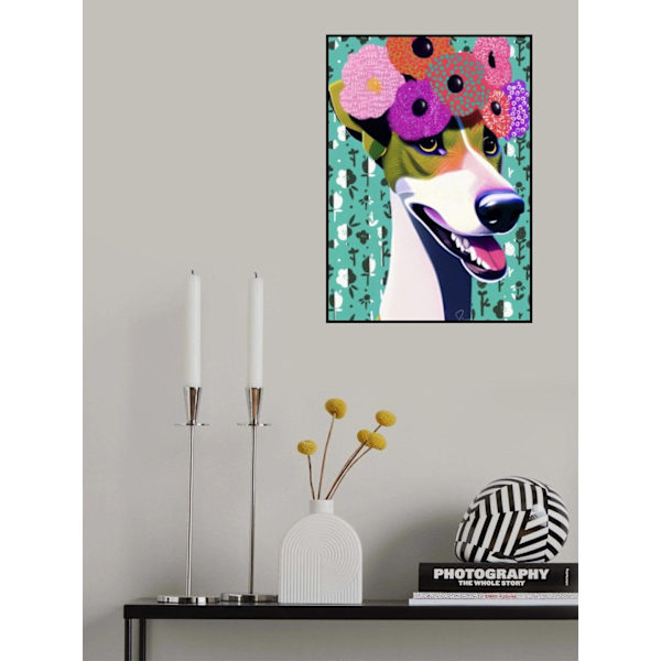 Gorgeous Greyhound MultiColor 50x70 cm