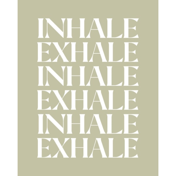 Inhale Exhale MultiColor 30x40 cm