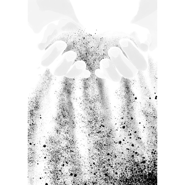 Hands Sand MultiColor 50x70 cm