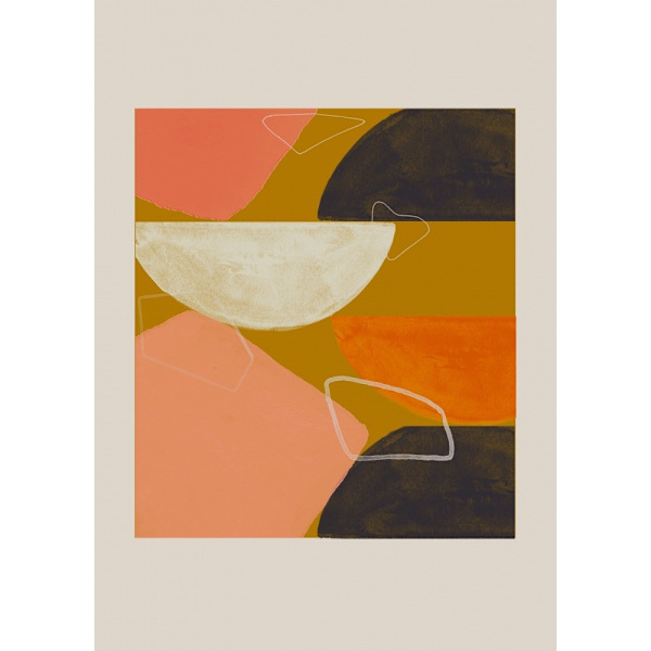 Abstract Composition MultiColor 70x100 cm