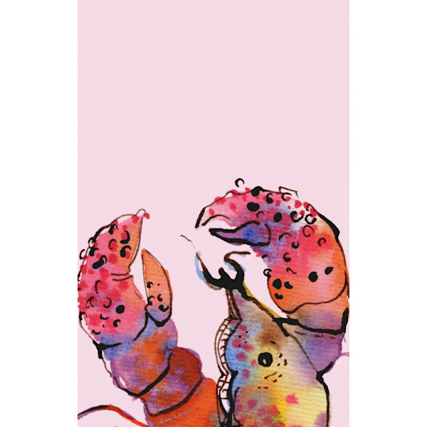 Hummer på Pink MultiColor 70x100 cm