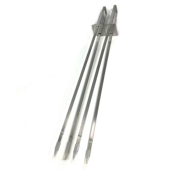 Grill skewers with remover 2-pack