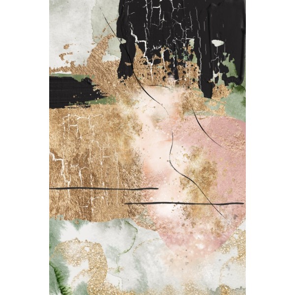 Chaos In Bloom-3 MultiColor 30x40 cm