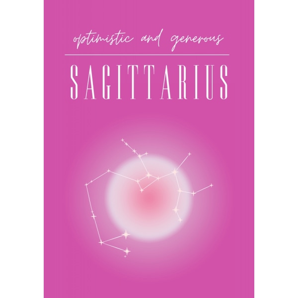 Sagittarius Zodiac Print Art MultiColor 21x30 cm