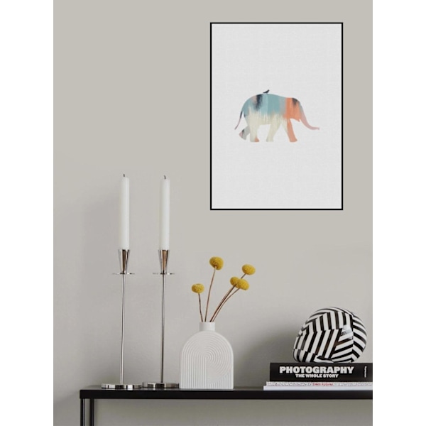 Pastel Elephant MultiColor 50x70 cm