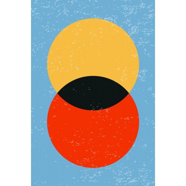 Minimalistiske former Serie 6 MultiColor 21x30 cm