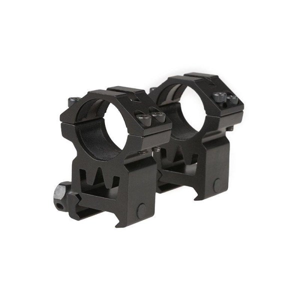 Theta Optics - Two-part 25mm optics mount for RIS rail (high) Black