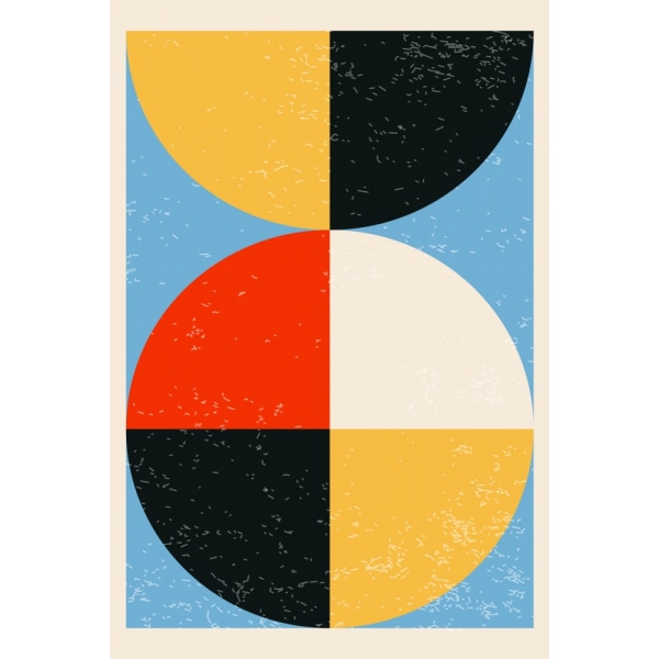 Minimal Abstract Shapes Series 31 MultiColor 21x30 cm