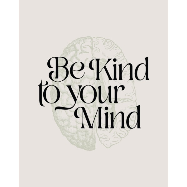 Be Kind To Your Mind No2 MultiColor 70x100 cm