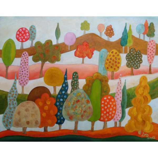 Autumn Joy MultiColor 70x100 cm