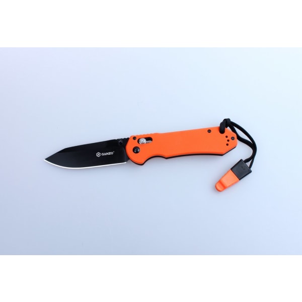 GANZO G7453 Orange med fløjte - kniv foldekniv orange
