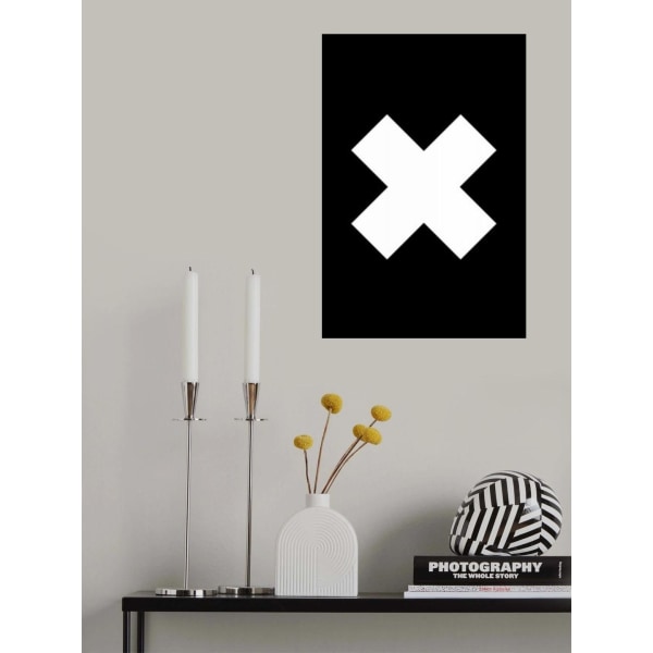 Cross Black MultiColor 70x100 cm