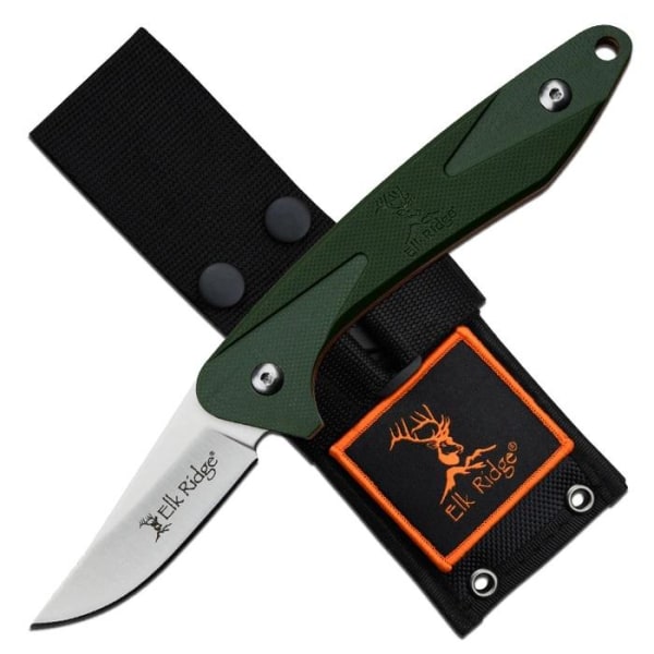 Elk Ridge - HLFIX002 - Hinterland - Kniv med fast blad Grön