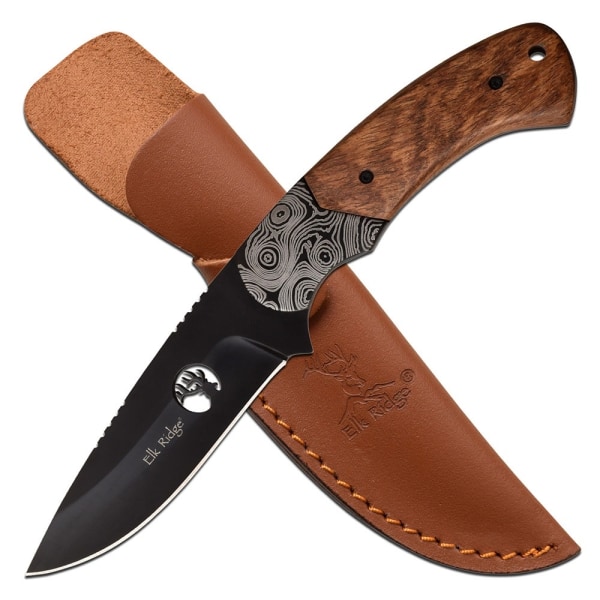 Elk Ridge ER-200-09BR - Fixed blade knife Brun