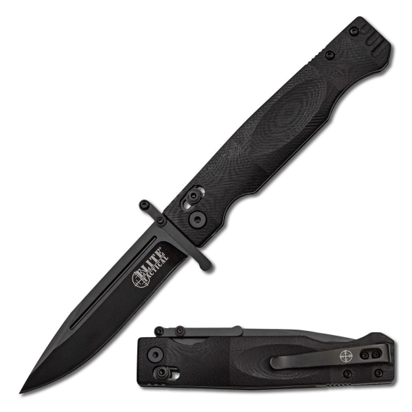 Elite Tactical - FDR012BK - Folding knife Svart