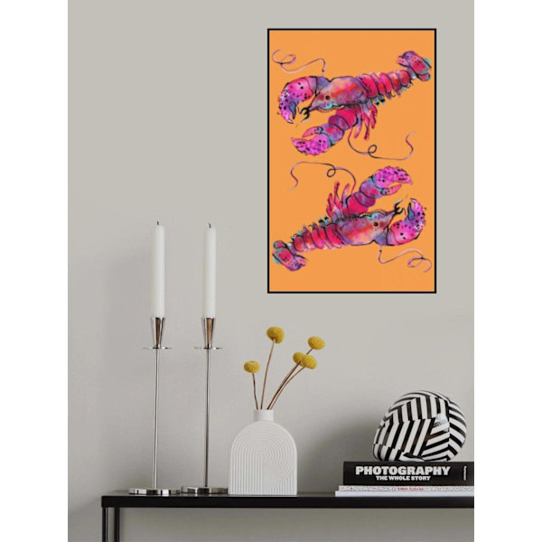 Lobsters On Orange MultiColor 50x70 cm