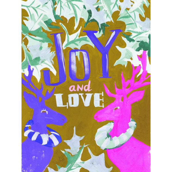 Joy And Love, Frosty MultiColor 30x40 cm