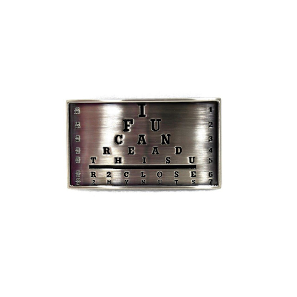 Belt Buckle Text Multicolor