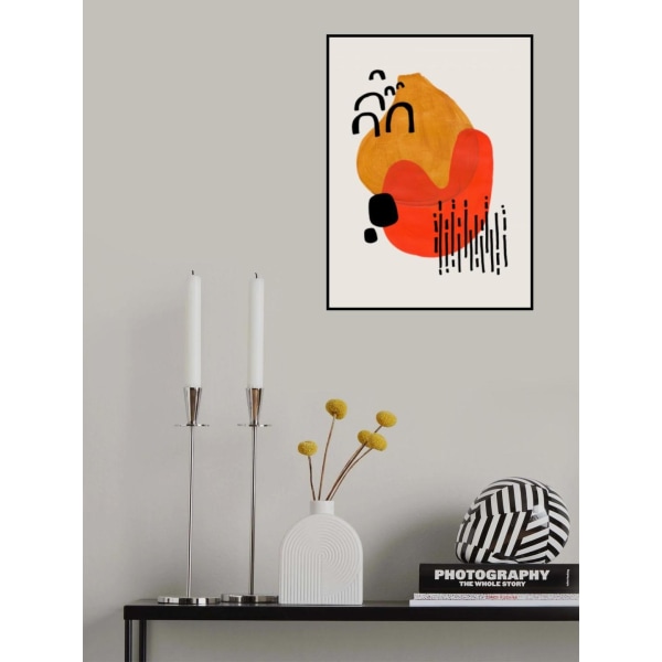 Midcentury Kiss MultiColor 50x70 cm