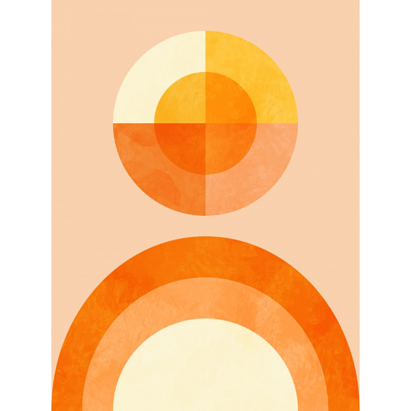 Spring Mid Rhapsody Orange 2 MultiColor 70x100 cm
