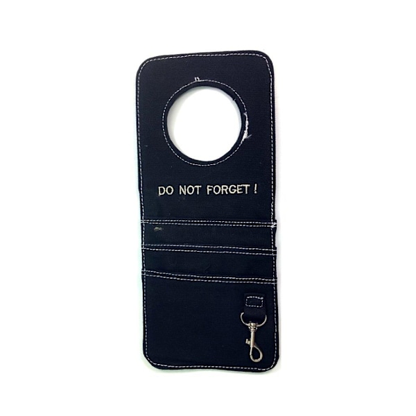 Do not forget! Door hanger - black Black