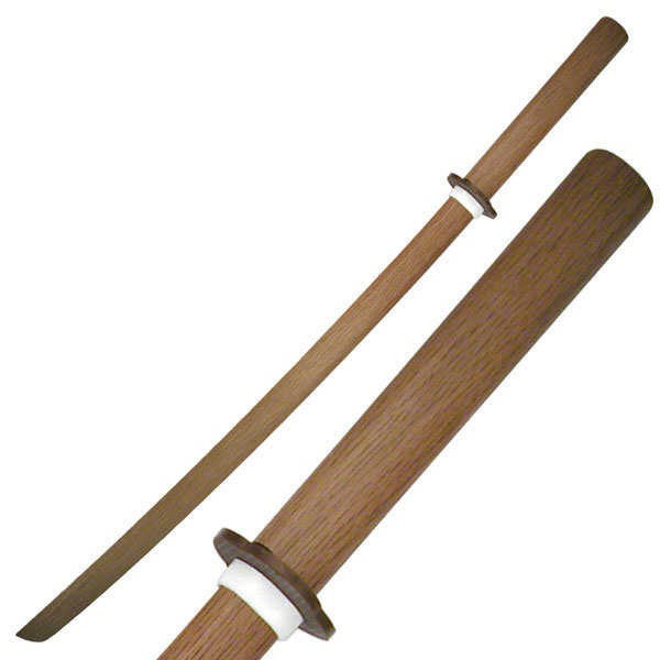 Samurai oak-wood training sword 40" Overall Brun