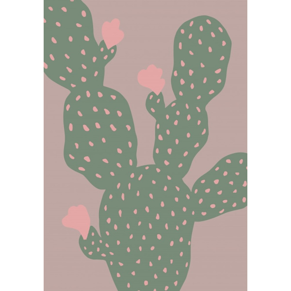 Green Cactus MultiColor 70x100 cm