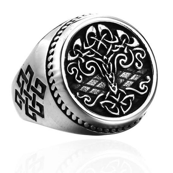 Ring - Nordisk Mytologi - Öppen ring Yggdrasil #12