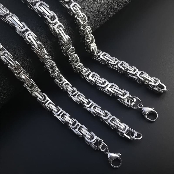 Chain necklace Silver 6mm*61cm