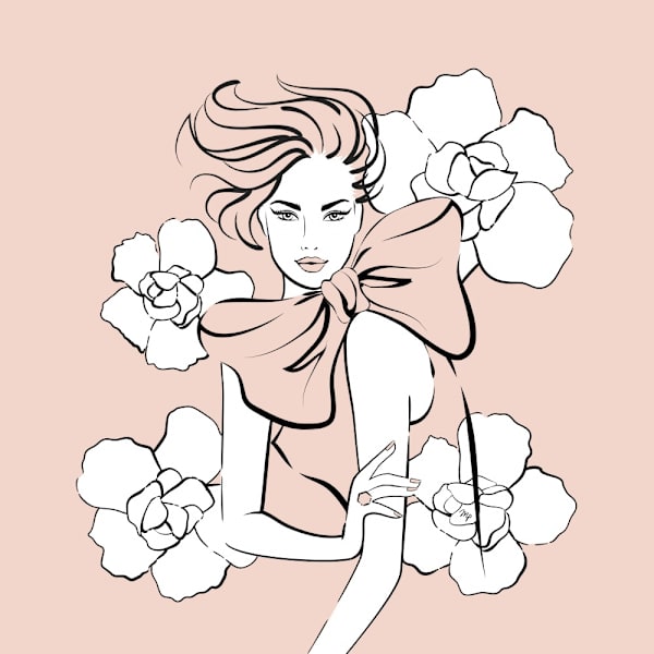 Pink Lady MultiColor 30x40 cm
