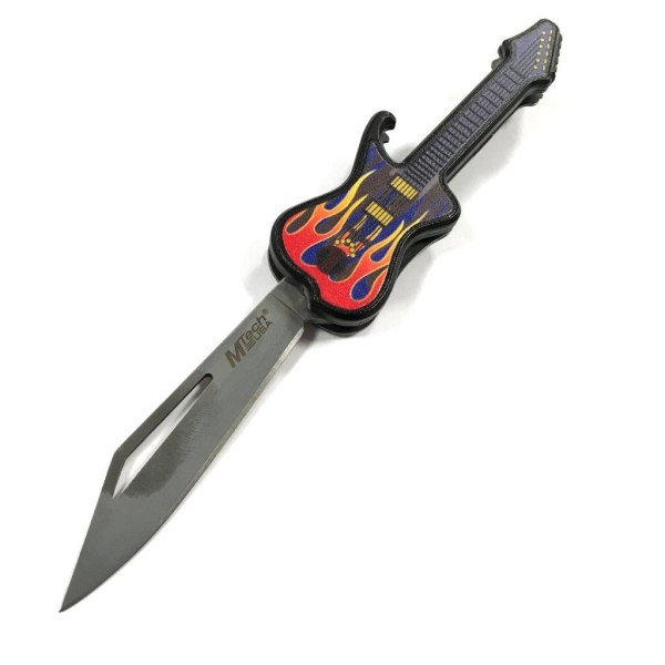 MTech USA - MT-1038 - Knife with guitar design Flammor