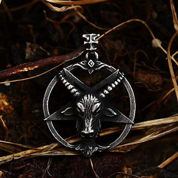 Pendant - Nordic Mythology - Pentagram with goat's head