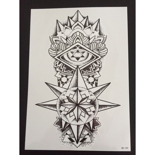 Tillfällig Tatuering 21 x 15cm - Symbolic