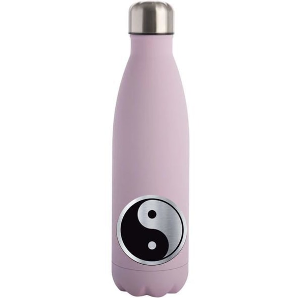 Vandflaske med Yin & Yang - Pink
