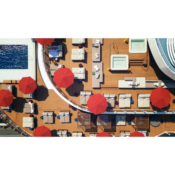 Red Umbrellas MultiColor 70x100 cm