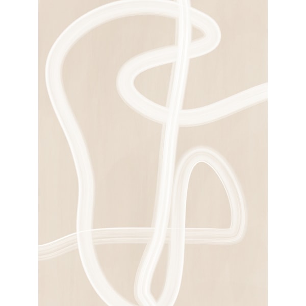 White Brush Stroke Poster No.2 MultiColor 30x40 cm