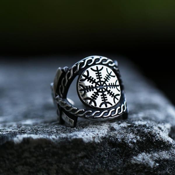 Öppen ring med Skräckhjälmen – storlek 7 #7