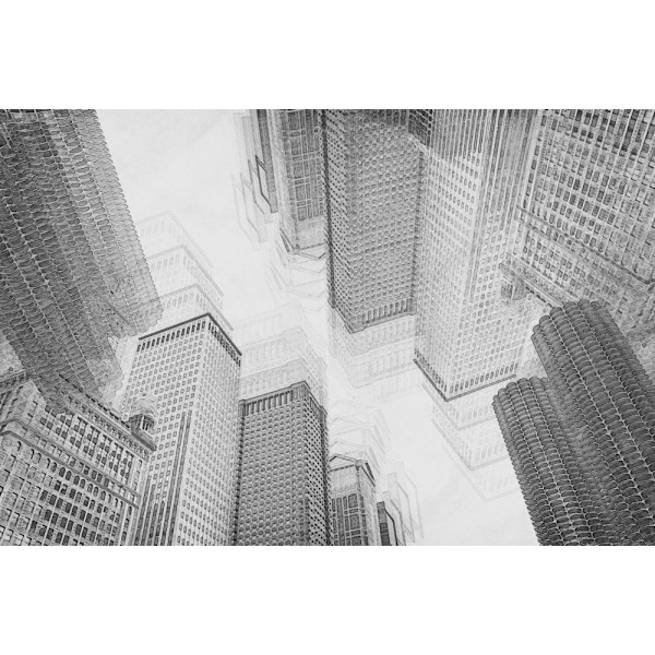 Densification Of The City MultiColor 70x100 cm