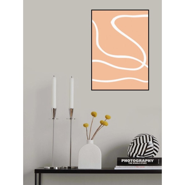 Line On Peach 02 MultiColor 50x70 cm