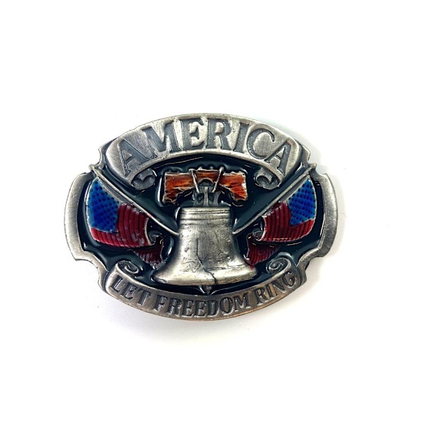 Belt Buckle - Let freedom ring Multicolor